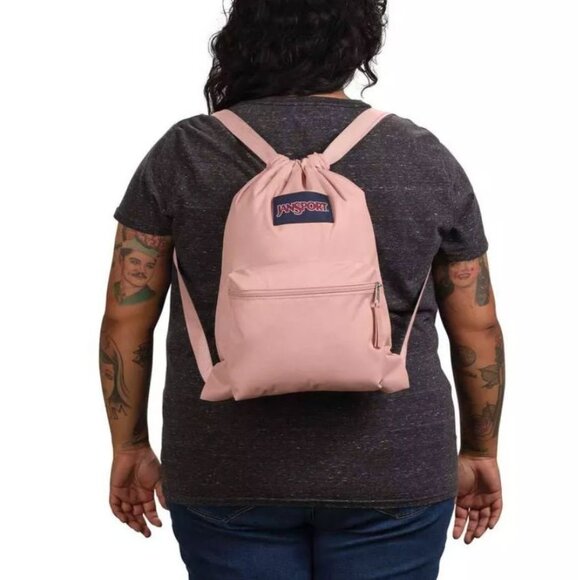 JanSport Drawstring Bag - Misty Rose - Picture 3 of 4